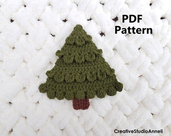 Weihnachtsbaum-Anhänger gehäkelt: Ornament (PDF-Muster)