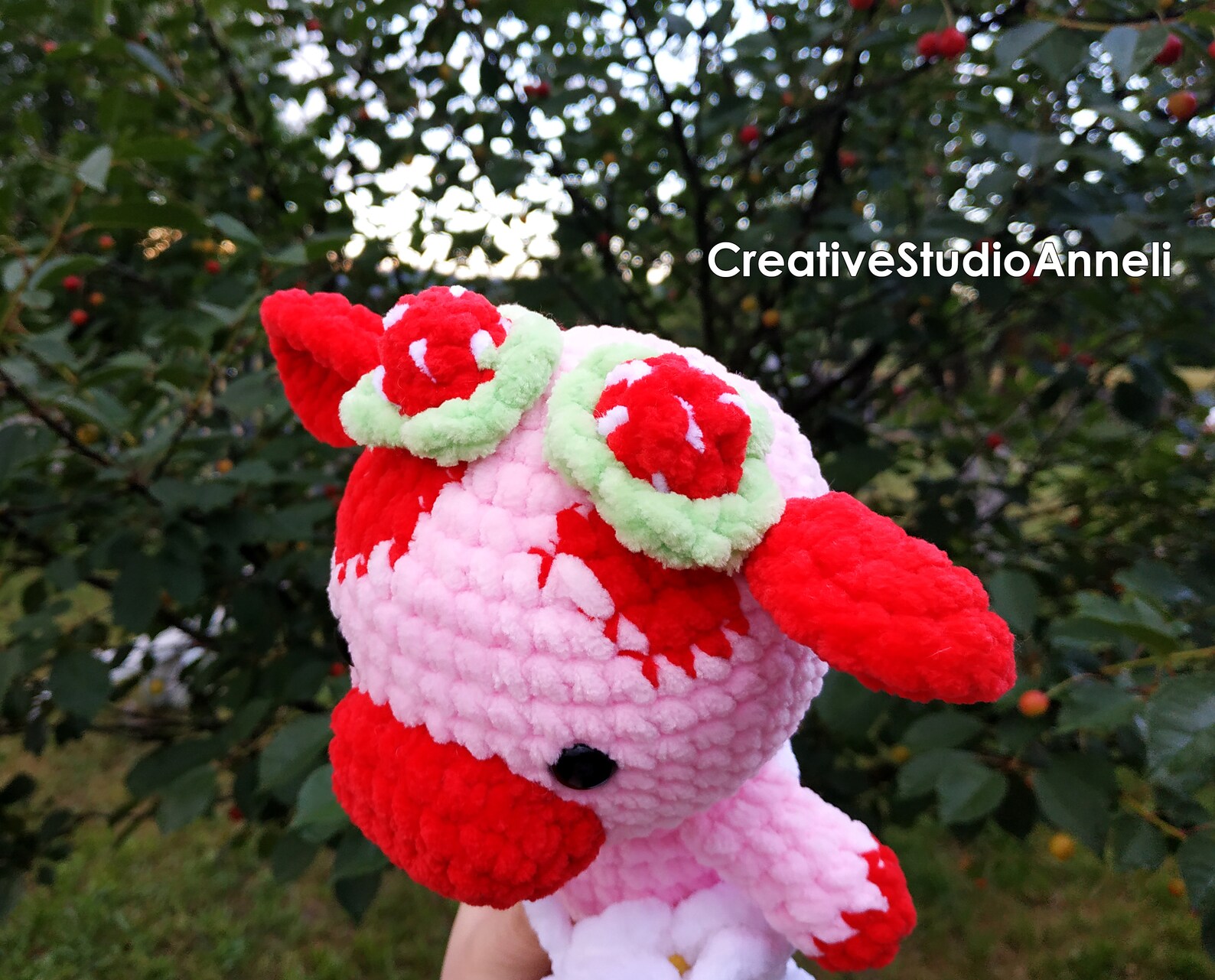 Crochet Cow/ Strawberry Cow Plushie/ Cow Plushie/ Crochet Cow Etsy