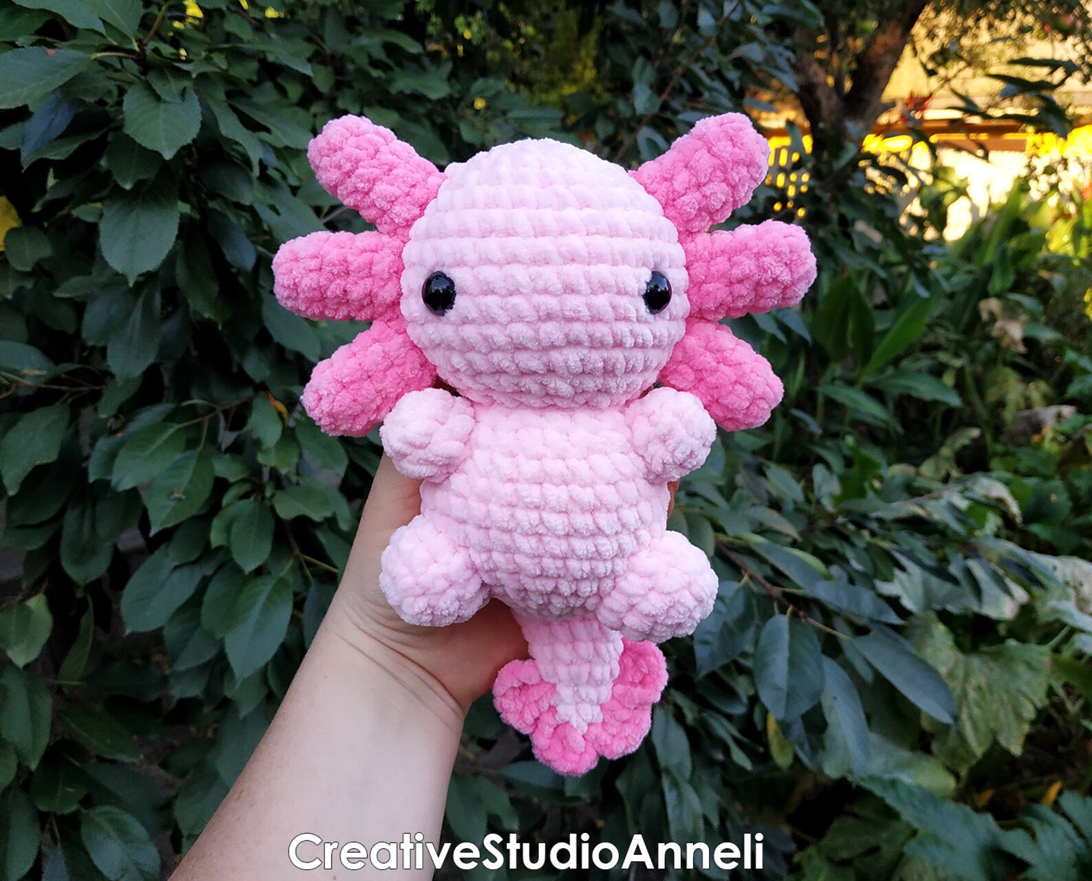 Crochet Axolotl Plushie/ Axolotl Plush Toy/ Amigurumi/ Cute Etsy