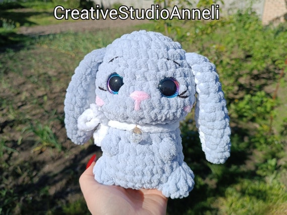 【海外アーティストハンドメイド】　あみぐるみウサギ 海外アーティストハンドメイド】 あみぐるみウサギ 海外アーティスト