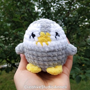 Gehäkelte Mini Pinguin Plüschtier/ Amigurumi Pinguin Spielzeug/ Amigurumi Tiere/ Baby Shower Geschenk/ Animal Stuffie/ kawaii / Kinderzimmer Deko/ Vogel