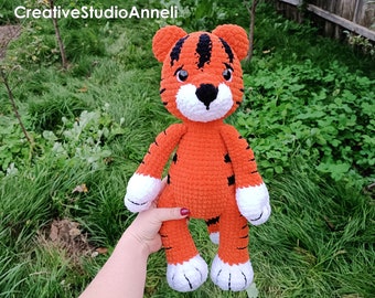 Crochet Tiger Plushie: Exclusive Amigurumi Toy, Nursery Decor