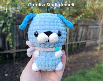 Crochet baby animals plushie/ baby puppy/ Amigurumi dog/ Mini/ Pocket plushie/ kawaii plush toy/ Christmas gift/ stuffed crochet toy