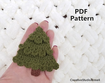 Weihnachtsbaum-Anhänger gehäkelt: Ornament (PDF-Muster)