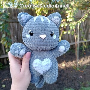 Crochet Cat Plushie/ Amigurumi cat/ animal plushies/ cat plush/ kitten/ kitty/ animal plushies/ stuffed cat toy/ Christmas gift/ home decor