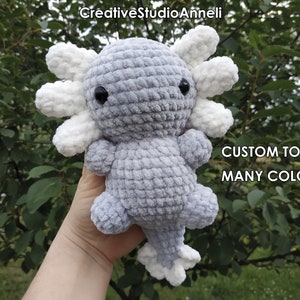 Axolotl Plush Toy Baby's Pink Crochet Water Dragon Toddler's Cute ...
