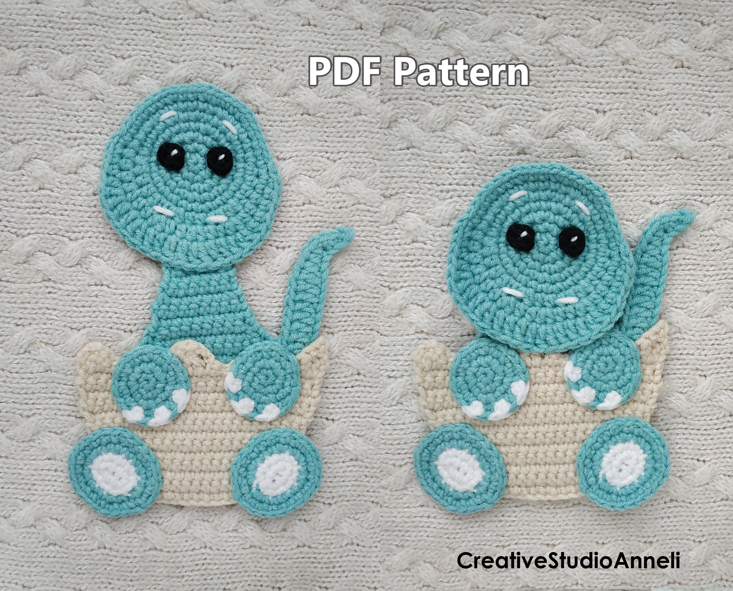 30 Dinosaur Blanket Crochet Patterns to Stitch for Kids, Nurseries, and Dino Fans 31 Crochet Dinosaur Appliqué Pattern for Baby Blanket Decor