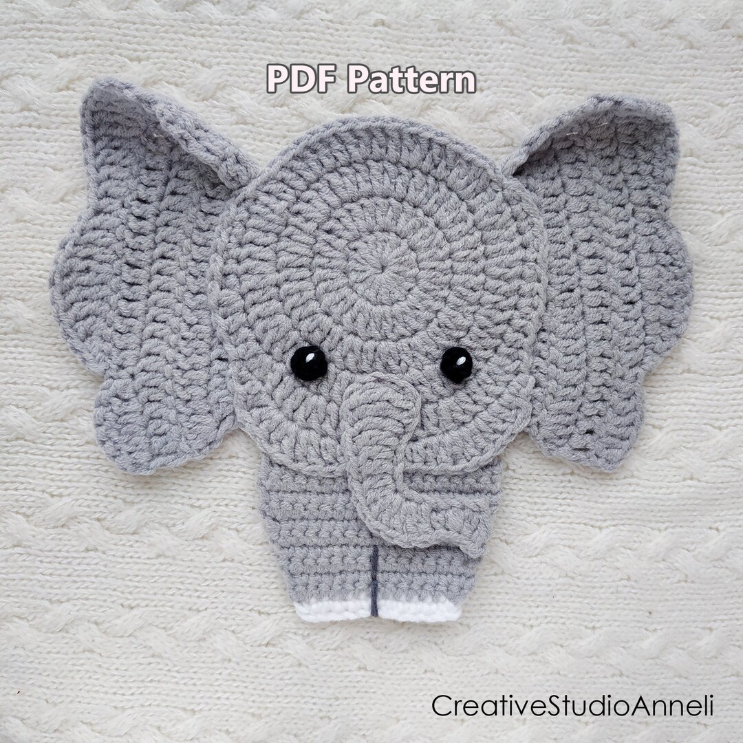 Crochet Pattern/pdf/ Crochet Applique Pattern/ Crochet Applique Animals ...