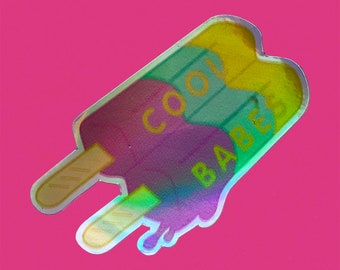 Cool Babes Holographic Sticker