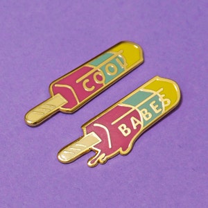 Cool Babes - Hard enamel lapel pin set