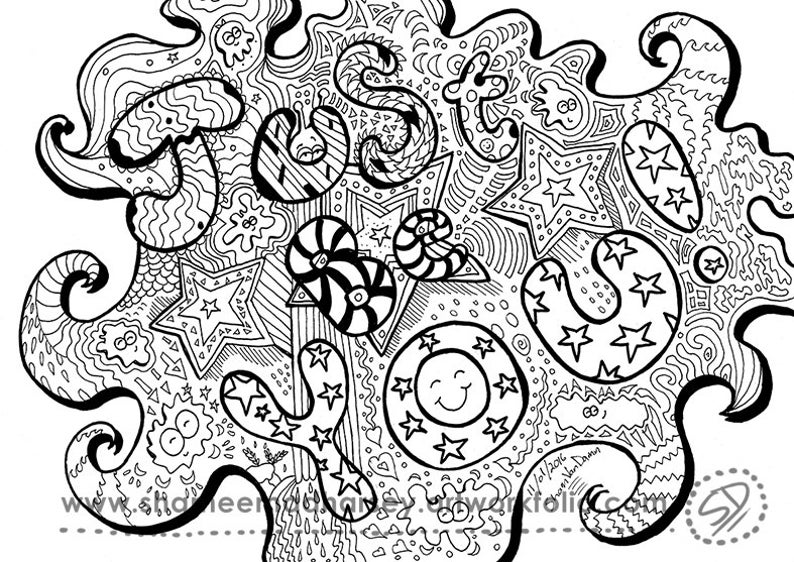 Just Be You Coloring Page Adult Coloring Book Adult Coloring Etsy