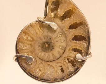 Ammonite - silver pendant - Vintage style !!!