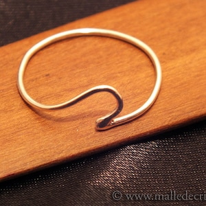 Mitad de Corazon - Anillo de Plata Maciza hecho mano