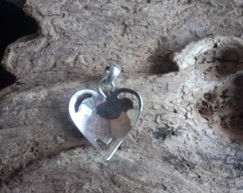 Heart Pendant "I love you" SOLID SILVER 925 Handmade - Series* 2022