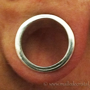 Silver Sterling Tunnel Ear plug Piercing 100% handmade For 1 piece image 6