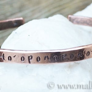 Copper bracelet Ho'oponopono - for Man and Women