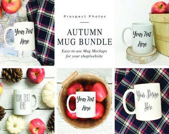 Coffee Mug Bundle Styled Stock Photography Mug Mockup Etsy