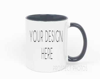 Download Free Black White Coffee Mug Mockup Black Handle Coffee Mug Instagram Photos Product Mockup Free Logo 3d Mockups PSD Mockup Template