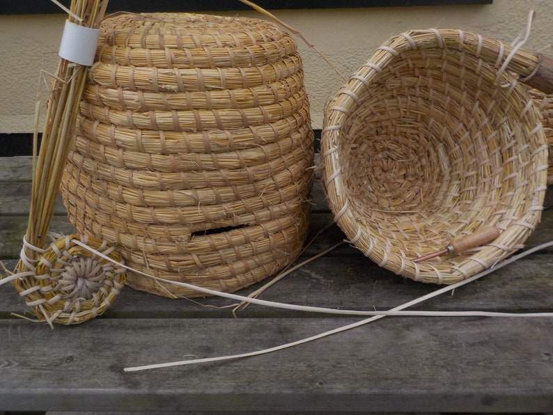 Skep Beehive Traditional Medieval style materials natural image 9