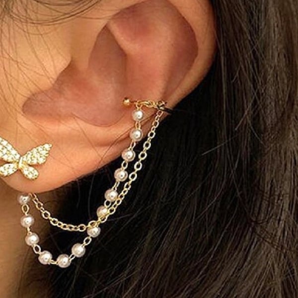 Ear Thread Earrings Etsy