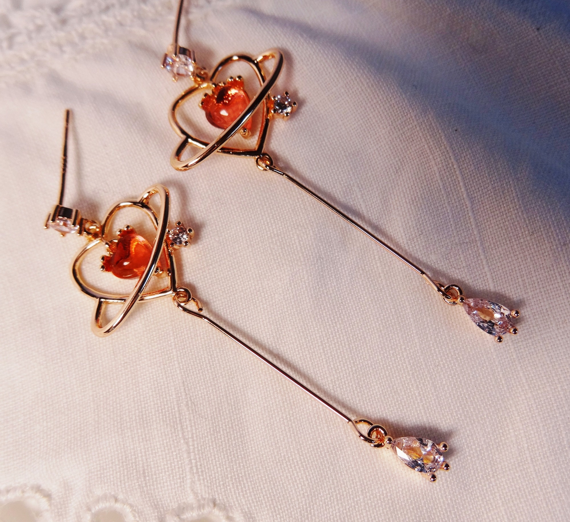 Long Gold Chain Earrings - A Common Thread