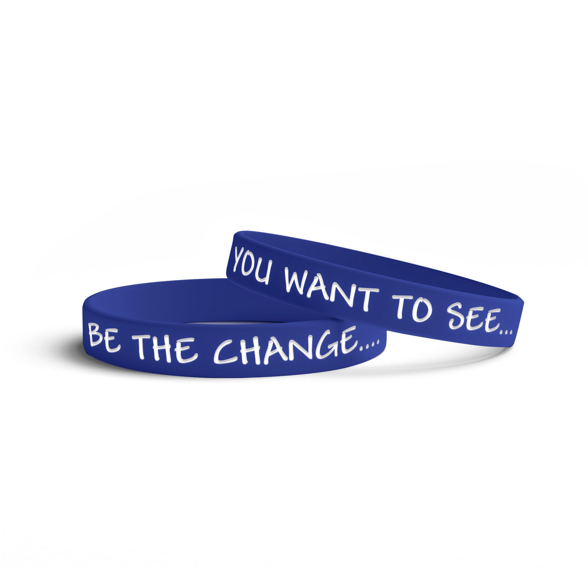 Be The Change You Wish To See In The World UV Color-Changing 2-Sided  Silicone Bracelet Assortment - Pack of 25 | Positive Promotions
