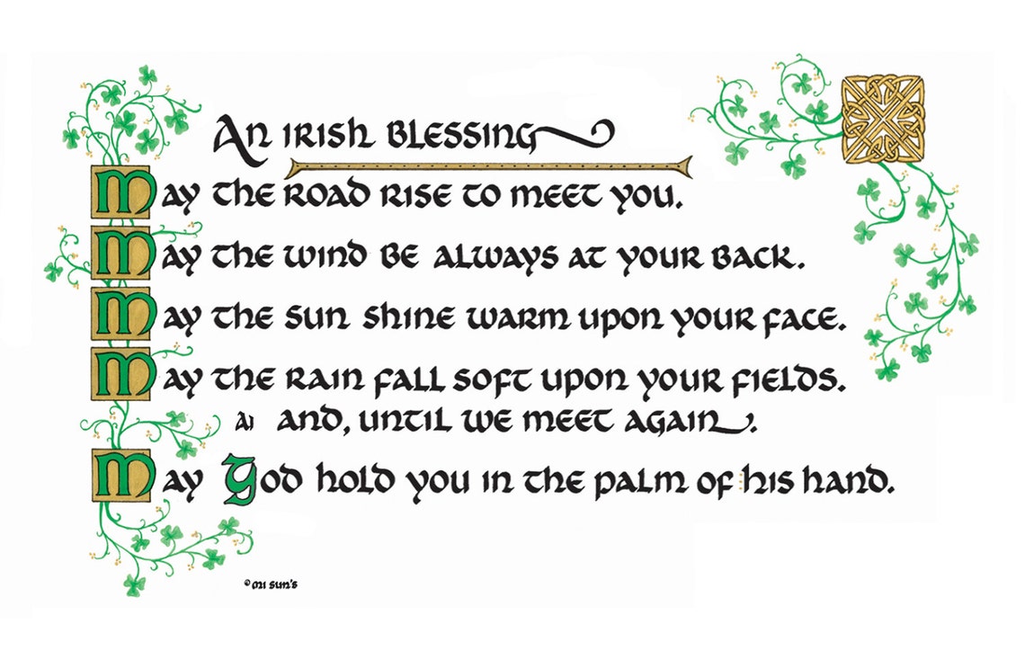 An Irish Blessing - Etsy