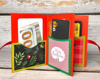 Personalized Christmas Gift Card Holder: Mini Booklet Album