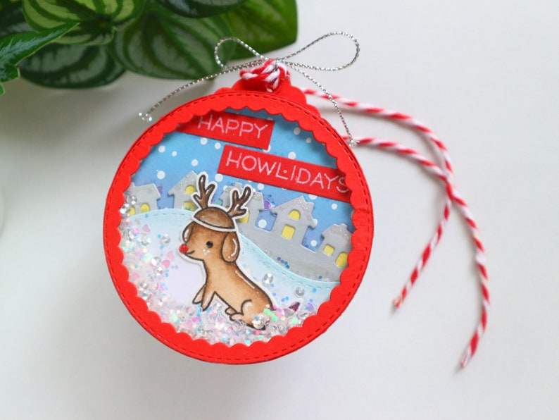 Dachshund dog christmas tree shaker ornament tags, Personalisable, pet animal shaker tags for holiday gifts, gift for pet owners image 7