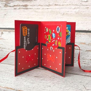 Mini folleto porta tarjetas de regalo múltiples, regalo personalizable de Minnie Mouse, porta dinero en efectivo para regalo de Navidad para niños, regalos de cumpleaños,