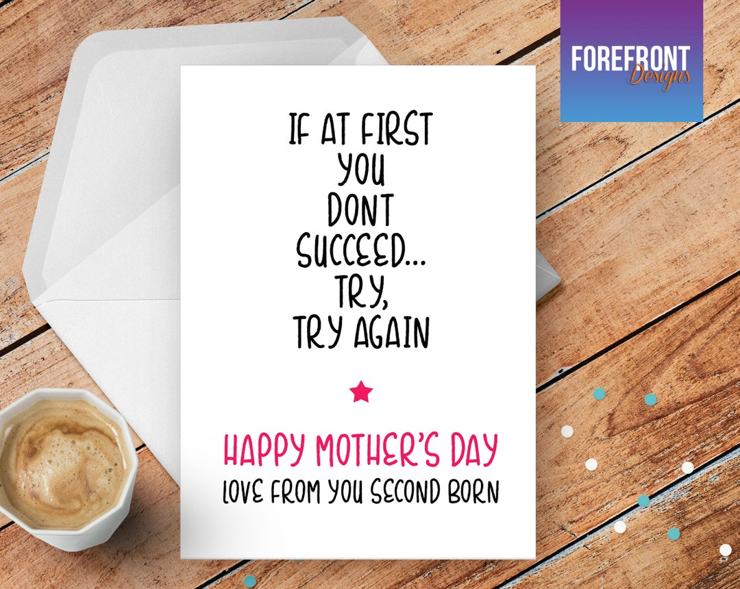 Personalised Funny Mother's Day Greeting Card - Any Occasion or Event ...