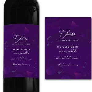 Etichetta personalizzata per bottiglia di vino per matrimonio - Etichetta per bottiglia personalizzata ideale per feste/anniversari/compleanni/regali di nozze