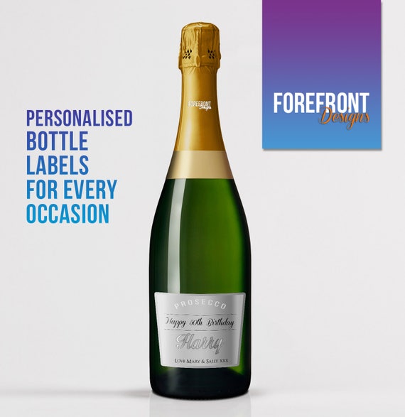 Etichetta personalizzata di Champagne/Bottiglia di Prosecco-Celebrazione  ideale/Compleanno/Regalo di nozze/QUALSIASI OCCASIONE o EVENTO -  Italia