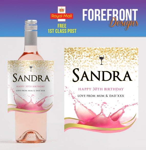 Etichetta Per Vino Stella Rosa, Bottiglia Di Vino Nero - Foto 10