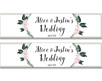 2 x Personalised We are getting married Party Banners- Any Name, Age and Occasion Custom/Party Decoration/ Celebration party banner garland