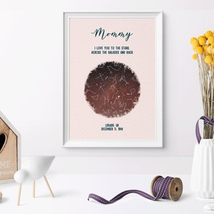 Personalisierte Ich liebe Dich personalisierte Sternenkarte/ Sternbild Nachthimmel Karte - Fantastische Verlobung/Hochzeit/Valentinstagsgeschenk - Nachthimmel