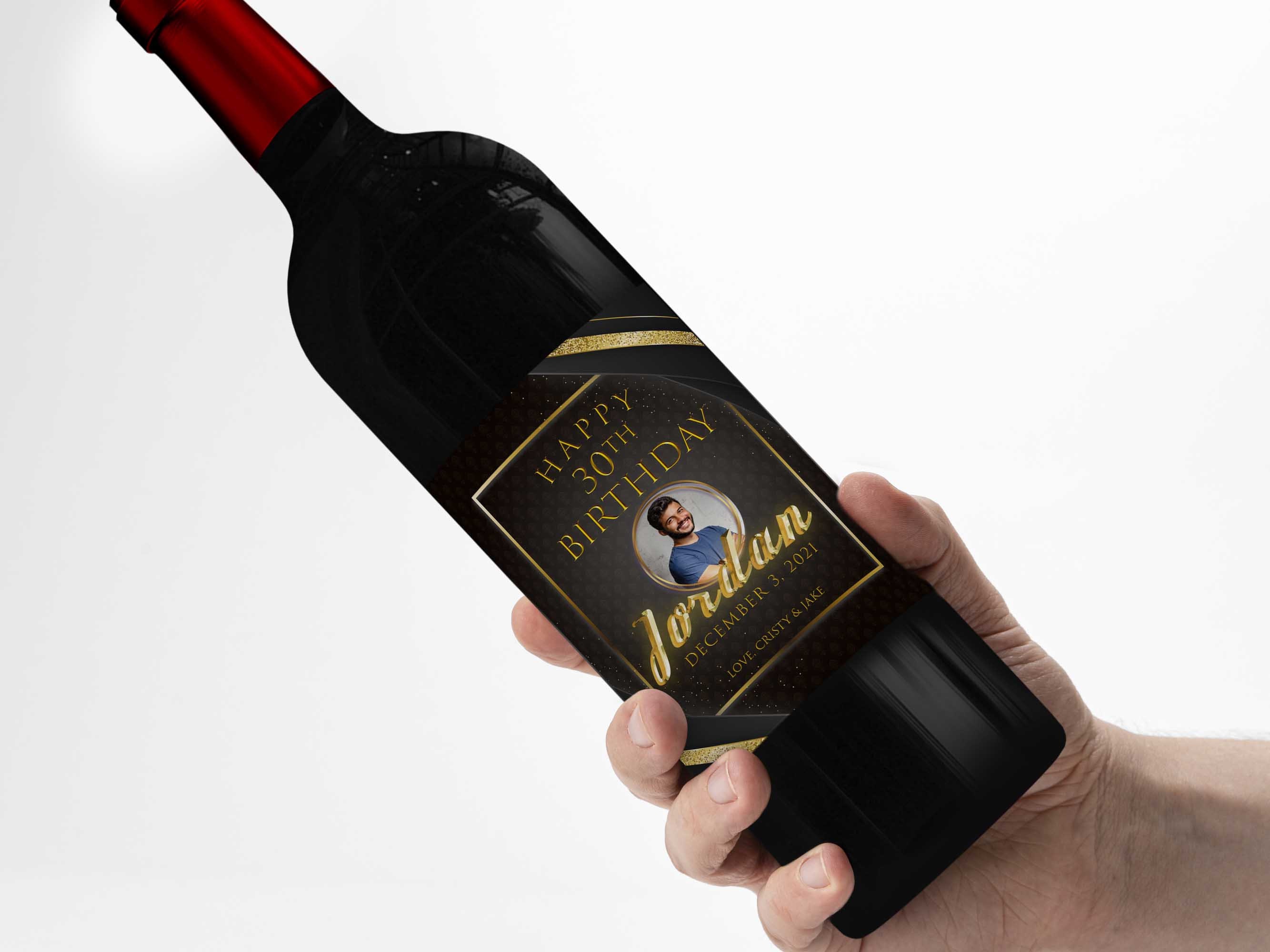 Bottiglia Di Vino Con Etichetta Personalizzata, Dedica E Decorazione Cuore Con Foto - Diversi - Foto 7