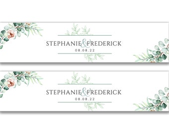 2 x Personalised Engagement Couple Party Banners- Any Name, Age and Occasion Custom/Party Decoration/ Celebration party banner garland