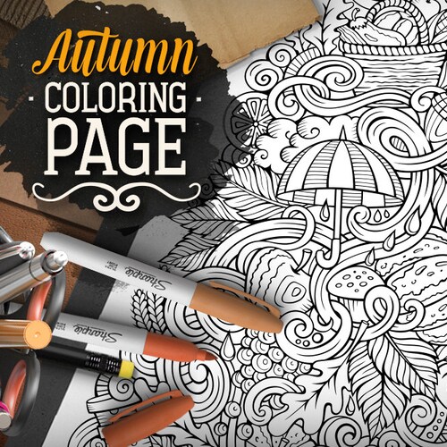 Doodle Hello Fall Vector Pack Autumn Clipart Fall Icons | Etsy
