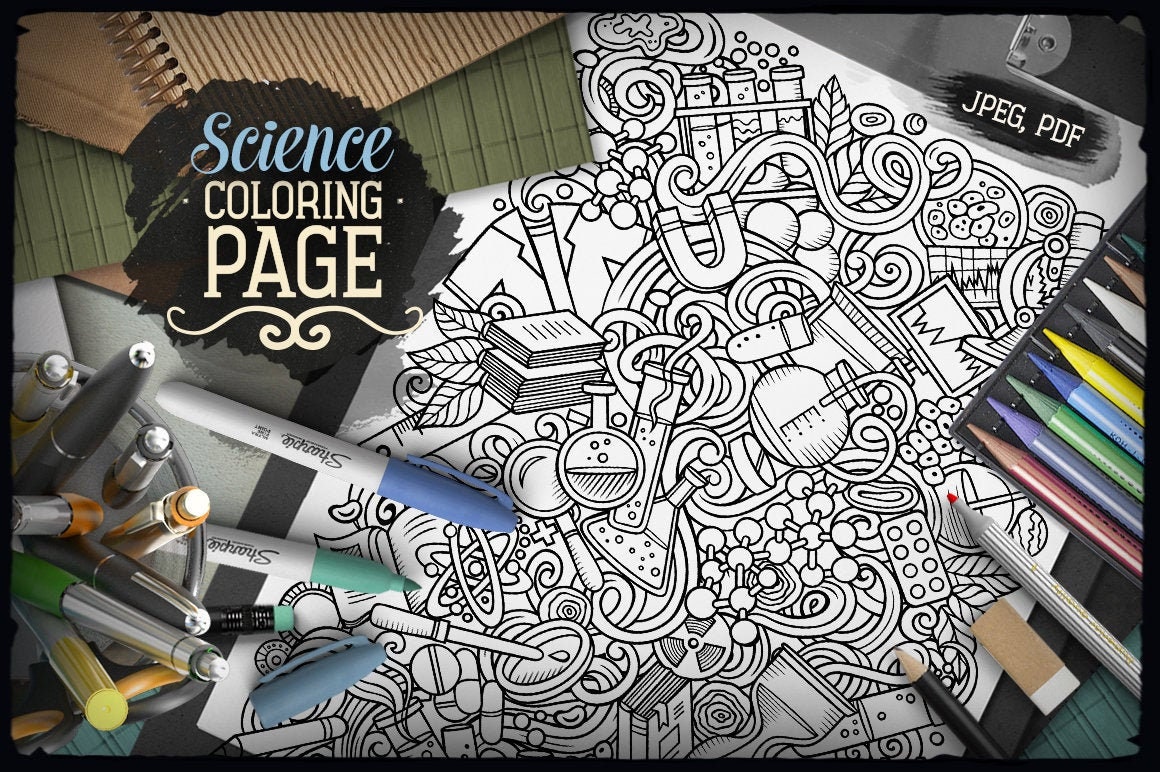 91 Science Doodle Coloring Pages Best