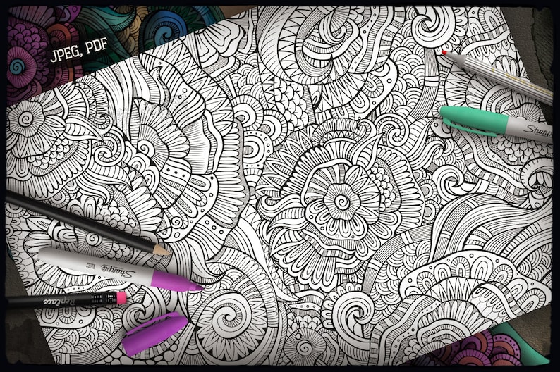 Download VIRGO Zodiac Adult Coloring Page Zodiac Sign Coloring Book | Etsy