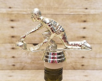 Curling Male Wine Stopper, Curling Male Trophy Wine Stopper, Ice Curling Wine Stopper, Ice Curling, Curling