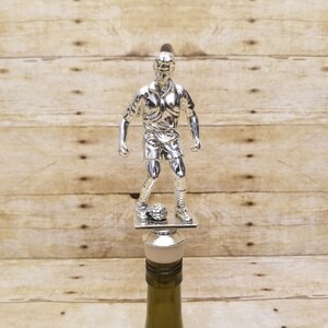 Soccer Male Dribbling Wine Stopper, Soccer Male Trophy Wine Stopper, Soccer Wine Stopper, Soccer, Futbol