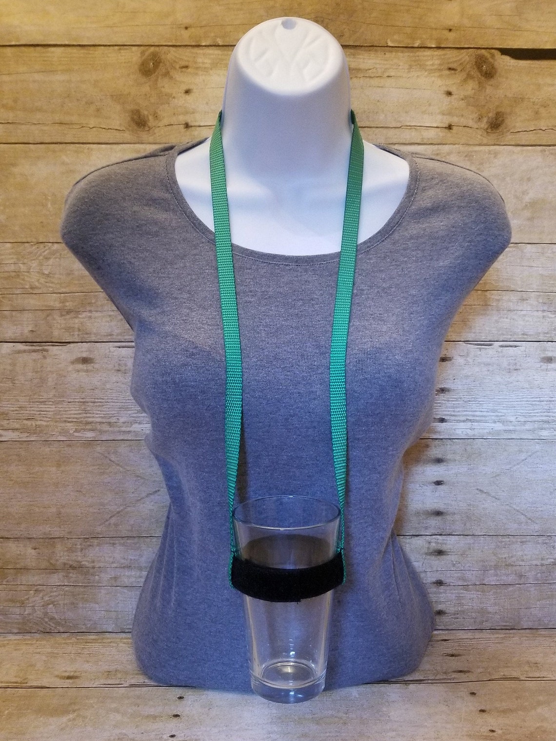 Drinking Lanyard Solid Green NEW LENGTH Cup Lanyard Beer Etsy
