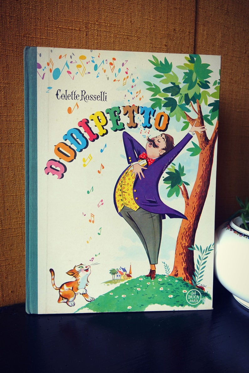 Illustrated book DODIPETTO, French vintage youth album 1956 image 1