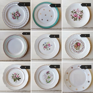 Assiettes PLATES dépareillées, assiettes porcelaine France vintage image 3