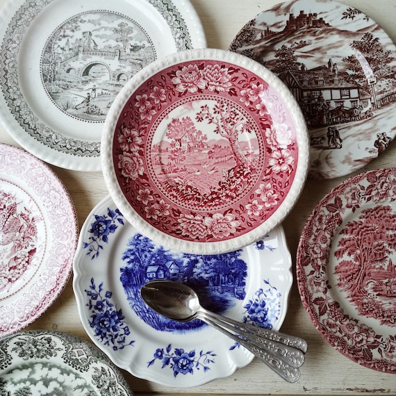 11 assiettes faïence moulin des loups et Hamamélis modèle Wilbur