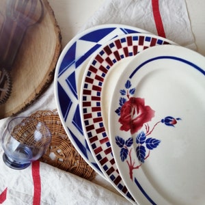 Old oval dish, Digoin Sarreguemines, Serving dish