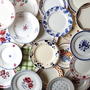 Piatti da DESSERT venduti singolarmente, antica terracotta francese