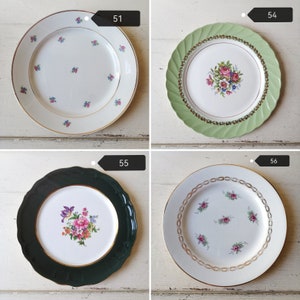 Assiettes PLATES dépareillées, assiettes porcelaine France vintage image 8